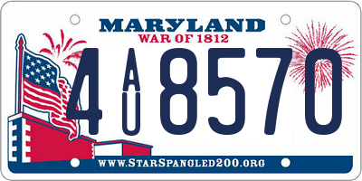 MD license plate 4AU8570