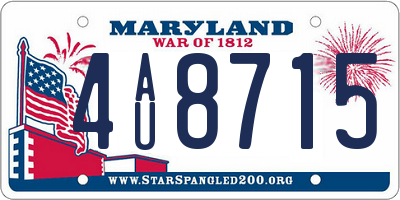MD license plate 4AU8715