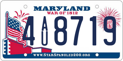 MD license plate 4AU8719