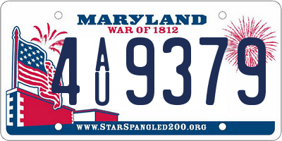 MD license plate 4AU9379