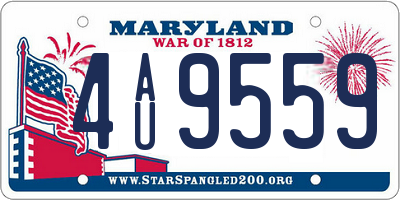 MD license plate 4AU9559