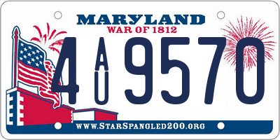 MD license plate 4AU9570