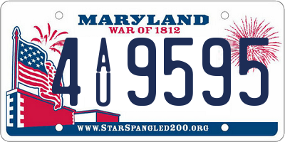 MD license plate 4AU9595