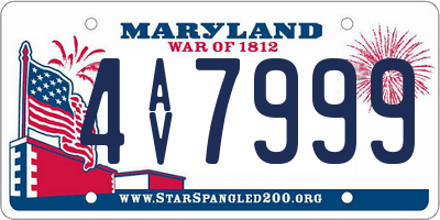 MD license plate 4AV7999