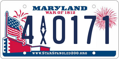 MD license plate 4AX0171