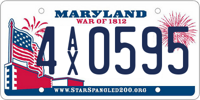 MD license plate 4AX0595