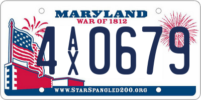 MD license plate 4AX0679