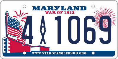 MD license plate 4AX1069