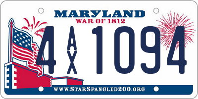 MD license plate 4AX1094
