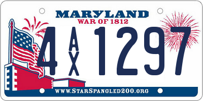 MD license plate 4AX1297
