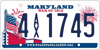 MD license plate 4AX1745