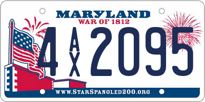 MD license plate 4AX2095