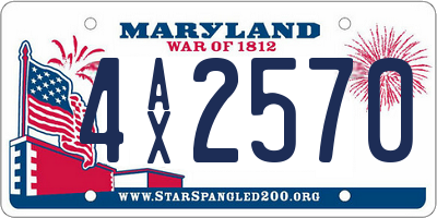 MD license plate 4AX2570