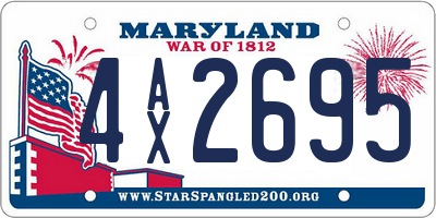 MD license plate 4AX2695