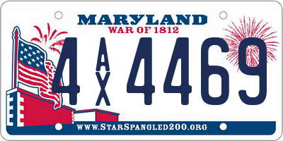 MD license plate 4AX4469
