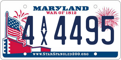 MD license plate 4AX4495