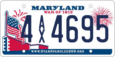 MD license plate 4AX4695