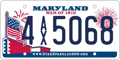 MD license plate 4AX5068
