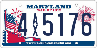MD license plate 4AX5176