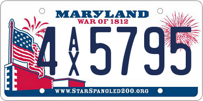 MD license plate 4AX5795