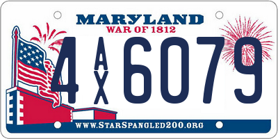 MD license plate 4AX6079