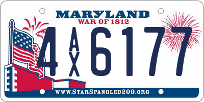 MD license plate 4AX6177