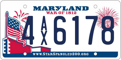 MD license plate 4AX6178