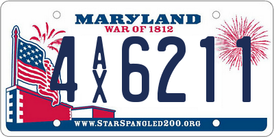 MD license plate 4AX6211