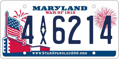 MD license plate 4AX6214
