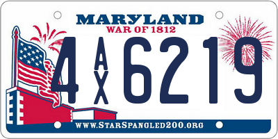MD license plate 4AX6219