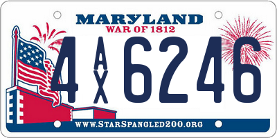 MD license plate 4AX6246