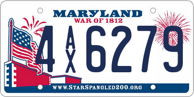 MD license plate 4AX6279