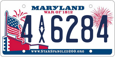 MD license plate 4AX6284