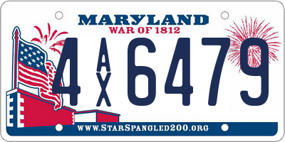 MD license plate 4AX6479