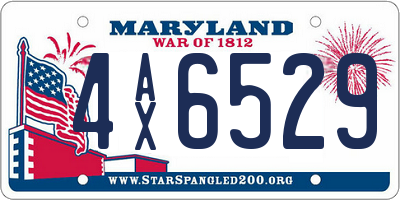 MD license plate 4AX6529
