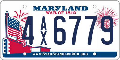 MD license plate 4AX6779