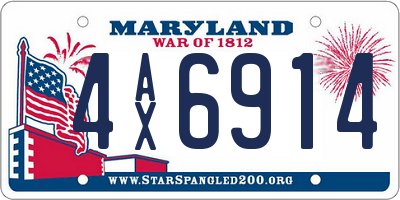 MD license plate 4AX6914