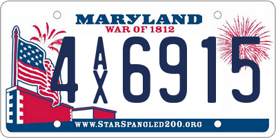 MD license plate 4AX6915