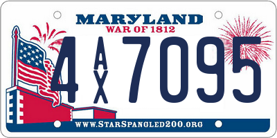 MD license plate 4AX7095