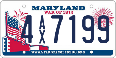 MD license plate 4AX7199
