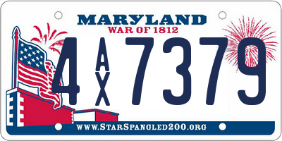 MD license plate 4AX7379