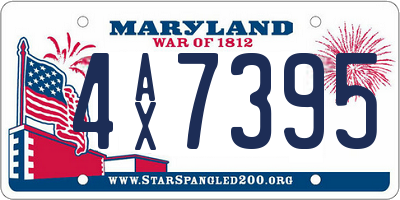 MD license plate 4AX7395
