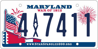 MD license plate 4AX7411
