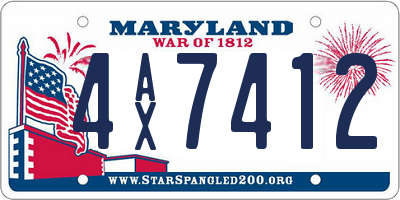 MD license plate 4AX7412