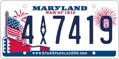 MD license plate 4AX7419