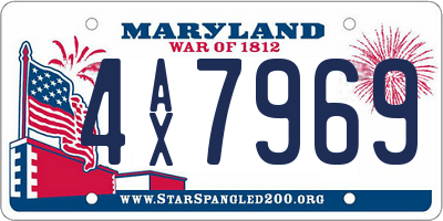 MD license plate 4AX7969
