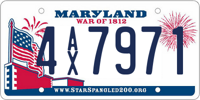 MD license plate 4AX7971