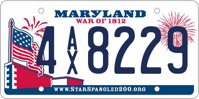 MD license plate 4AX8229