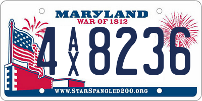 MD license plate 4AX8236