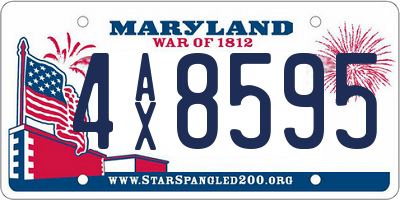 MD license plate 4AX8595